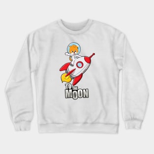 Shiba Inu to the moon Crewneck Sweatshirt